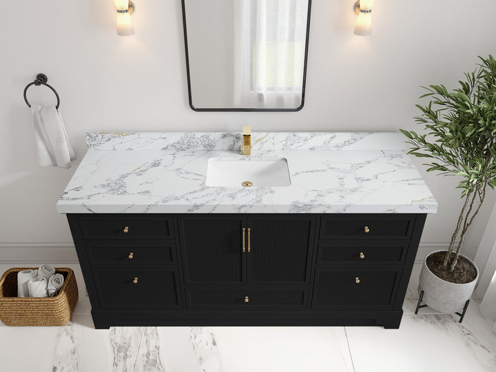 Alys 72 in. W x 22 in. D Single Sink Bathroom Vanity - photo 33