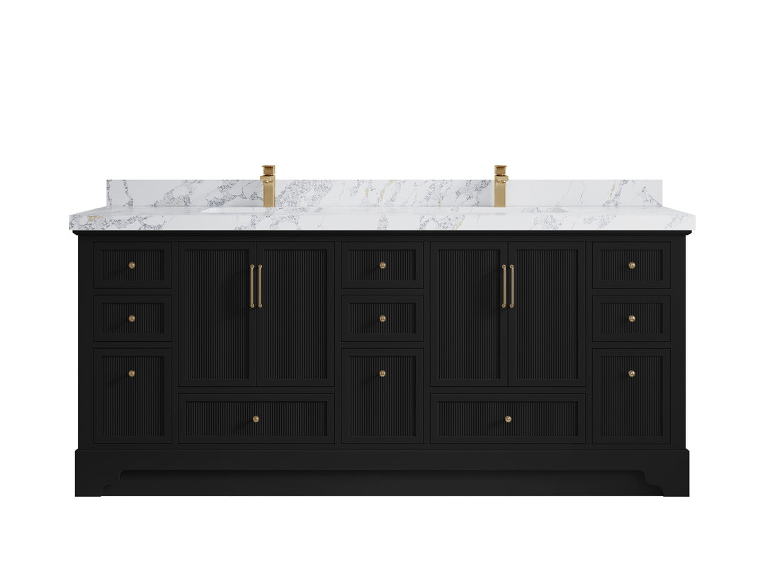 Alys 80 in. W x 22 in. D Double Sink Bathroom Vanity