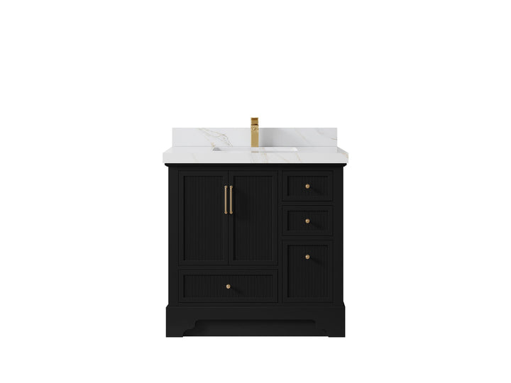 Alys 36 in. W x 22 in. D Center Sink Bathroom Vanity - photo 16