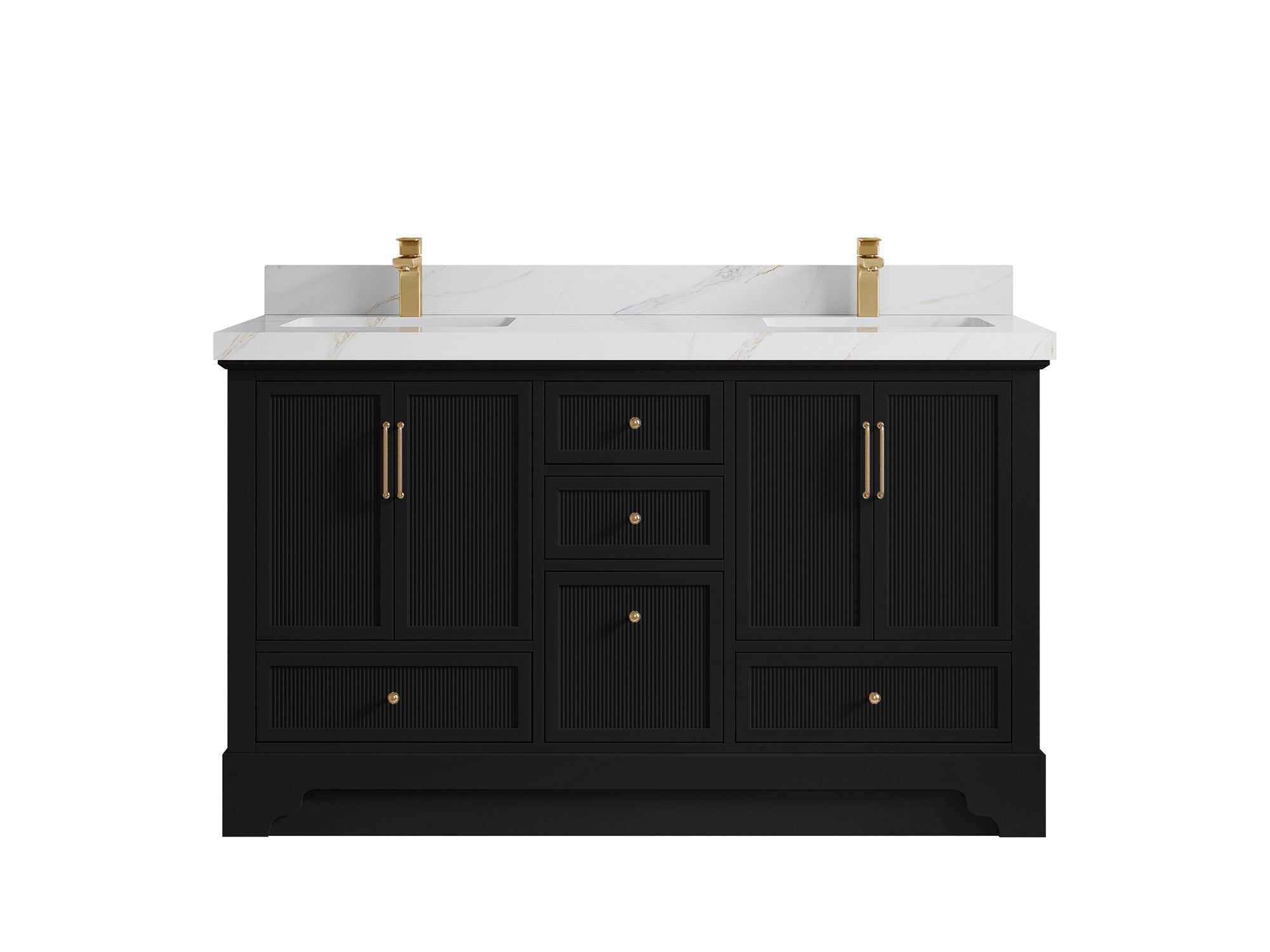Alys 60 in. W x 22 in. D Double Sink Bathroom Vanity