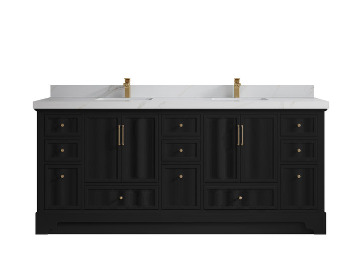 Alys 80 in. W x 22 in. D Double Sink Bathroom Vanity - photo 28