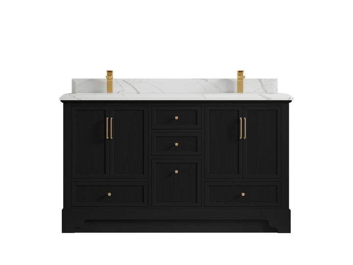 Alys 60 in. W x 22 in. D Double Sink Bathroom Vanity - photo 8