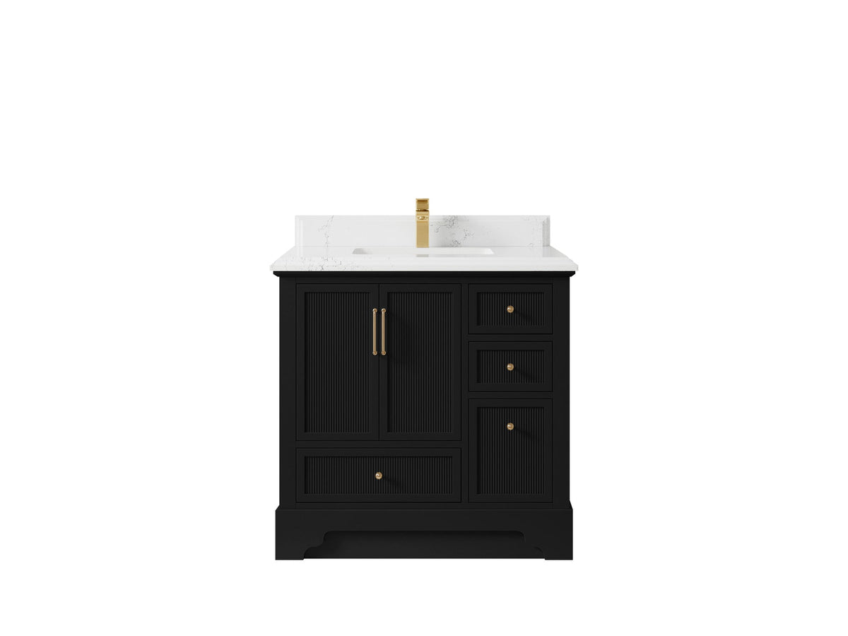 Alys 36 in. W x 22 in. D Center Sink Bathroom Vanity