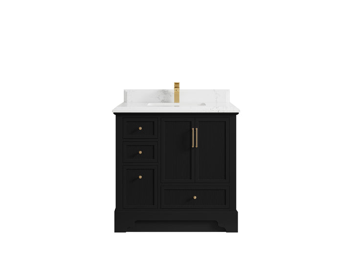 Alys 36 in. W x 22 in. D Center Sink Vanity for Modern Bathrooms - photo 24