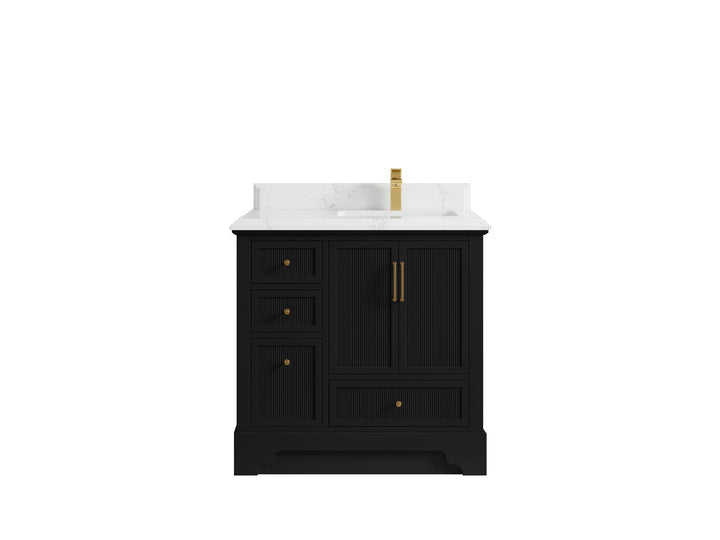 Alys 36 in. W x 22 in. D Right Offset Sink Bathroom Vanity - photo 24