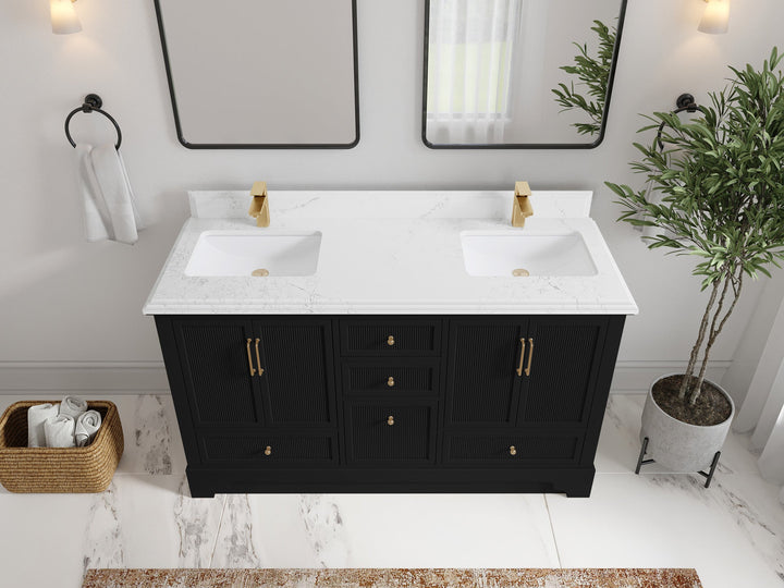 Alys 60 in. W x 22 in. D Double Sink Bathroom Vanity - photo 9