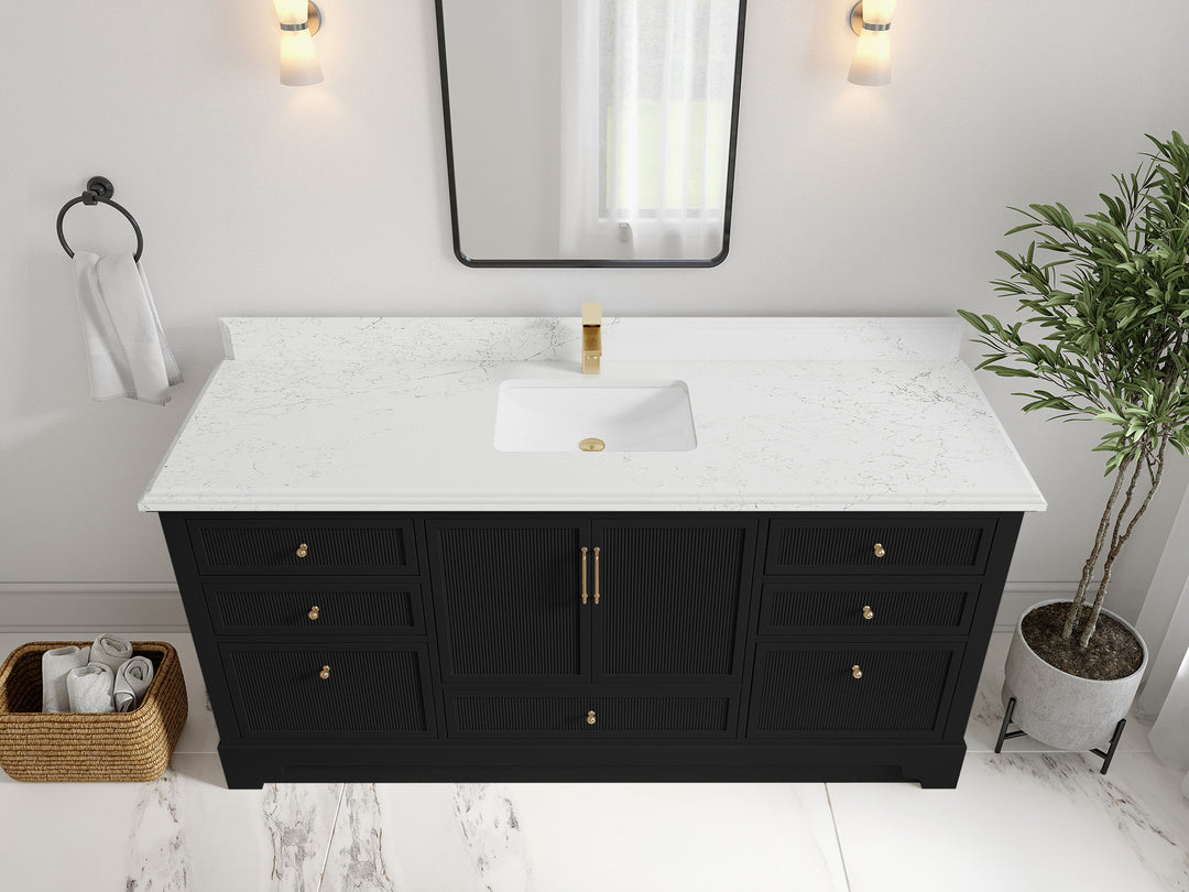 Alys 72 in. W x 22 in. D Single Sink Bathroom Vanity