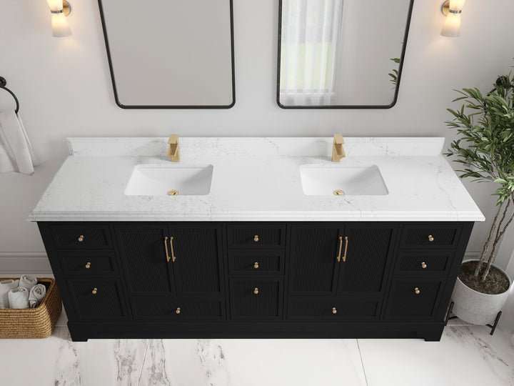 Alys 84 in. W x 22 in. D Double Sink Bathroom Vanity - photo 23
