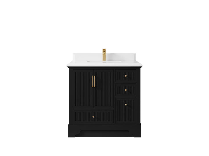 Alys 36 in. W x 22 in. D Center Sink Bathroom Vanity - photo 26