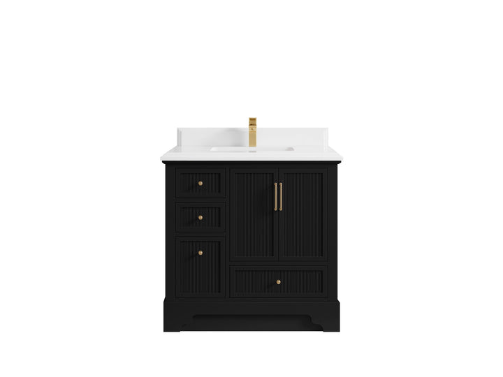 Alys 36 in. W x 22 in. D Center Sink Vanity for Modern Bathrooms - photo 26