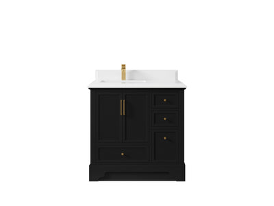 Alys 36 in. W x 22 in. D Left Offset Sink Bathroom Vanity