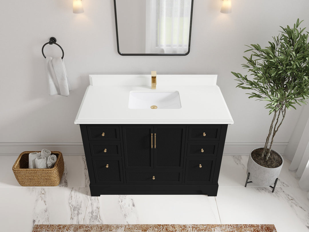 Alys 48 in. W x 22 in. D Single Sink Bathroom Vanity