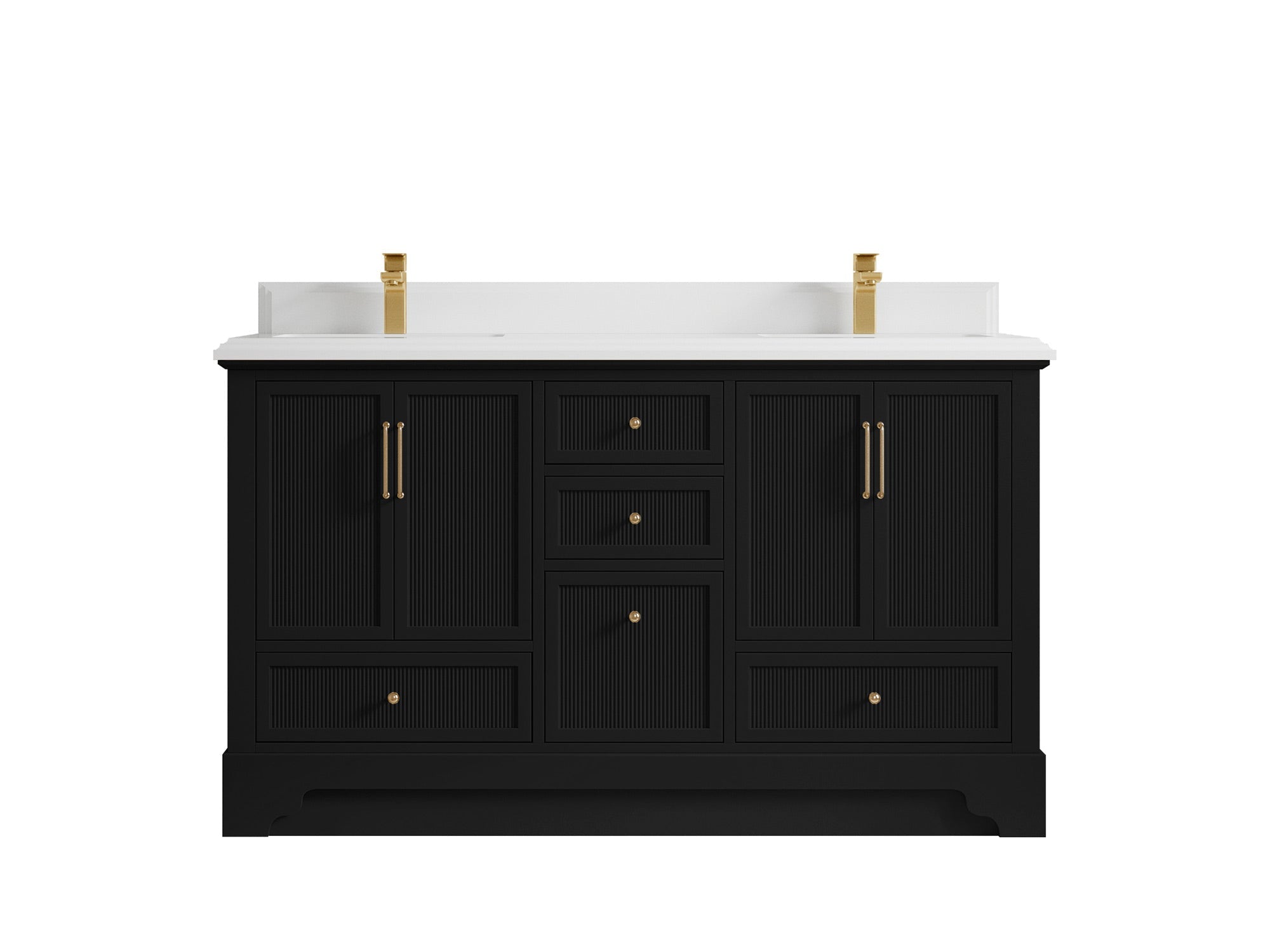 Alys 60 in. W x 22 in. D Double Sink Bathroom Vanity