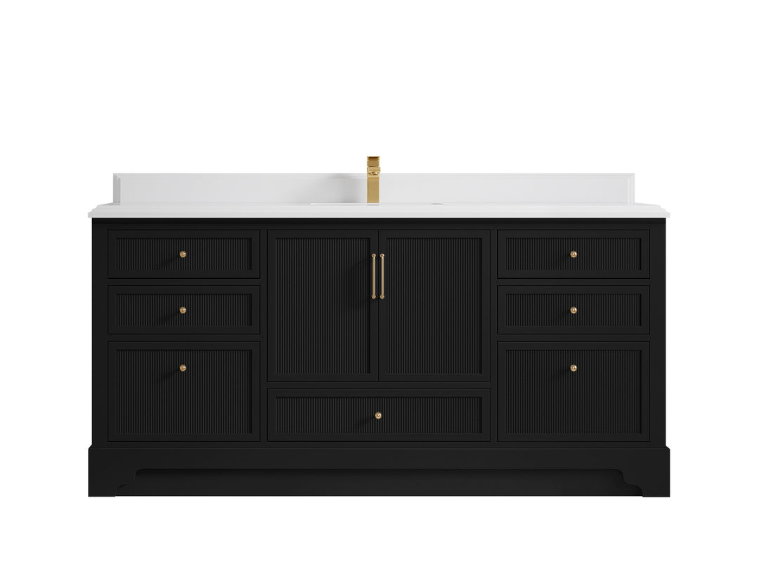 Alys 72 in. W x 22 in. D Single Sink Bathroom Vanity