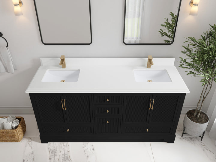 Alys 72 in. W x 22 in. D Double Sink Bathroom Vanity - photo 25