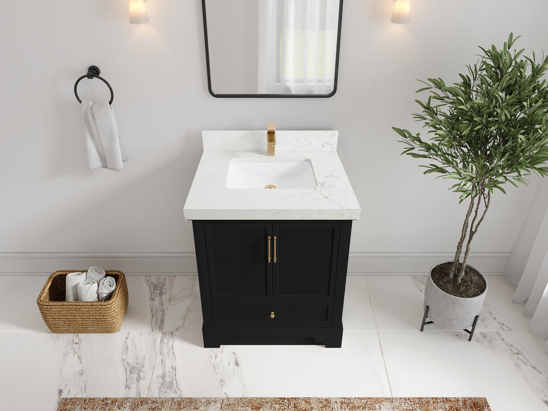 Alys 30 in. W x 22 in. D Single Sink Bathroom Vanity