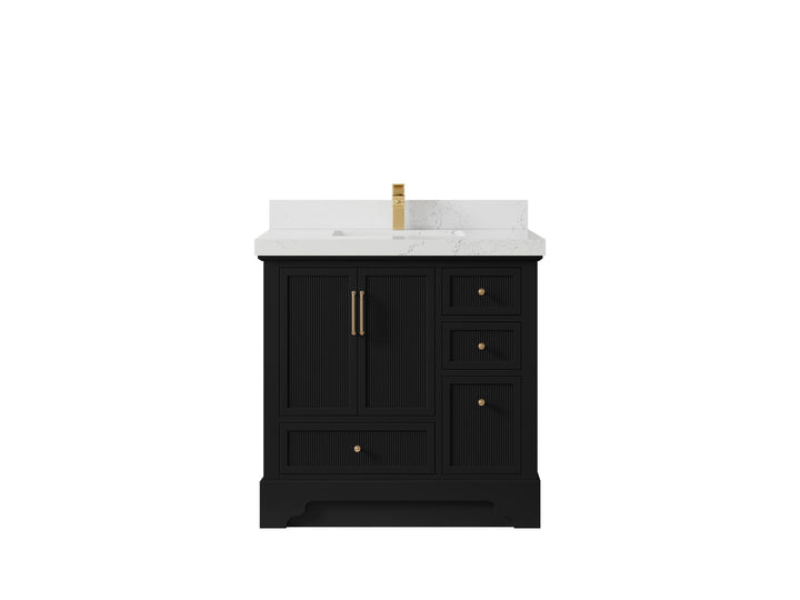 Alys 36 in. W x 22 in. D Center Sink Bathroom Vanity - photo 28