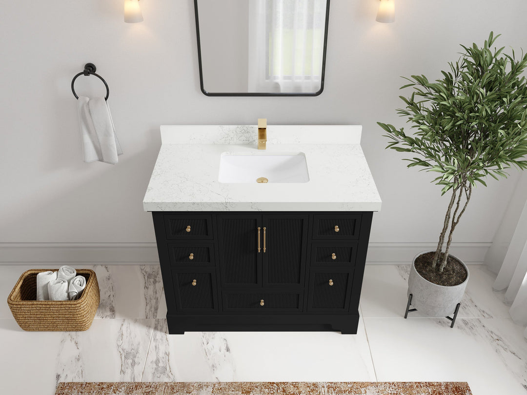 Alys 42 in. W x 22 in. D Single Sink Bathroom Vanity