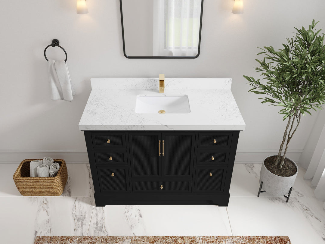 Alys 48 in. W x 22 in. D Single Sink Bathroom Vanity