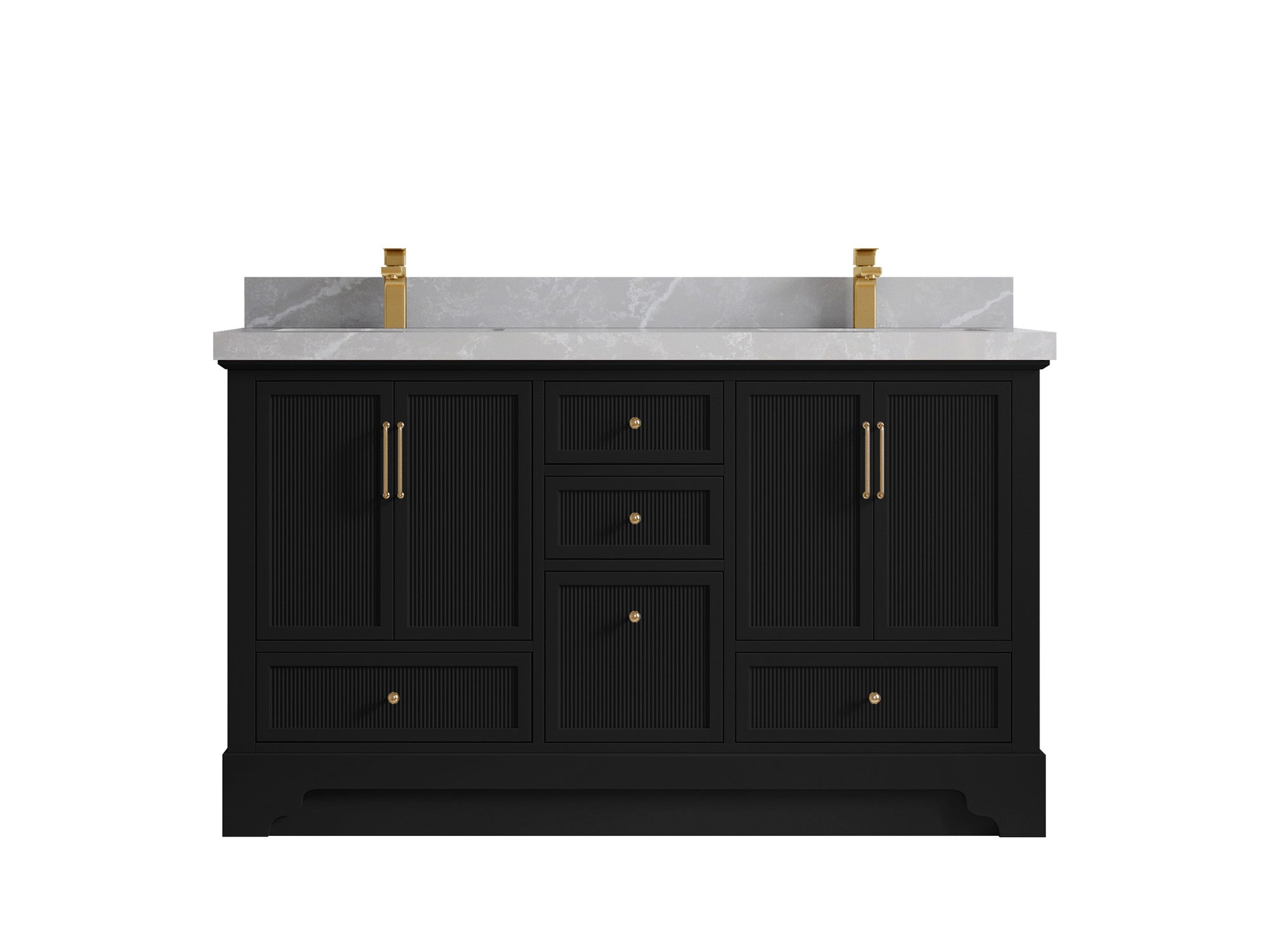 Alys 60 in. W x 22 in. D Double Sink Bathroom Vanity
