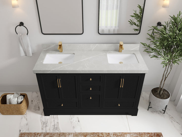 Alys 60 in. W x 22 in. D Double Sink Bathroom Vanity - photo 23