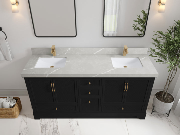 Alys 72 in. W x 22 in. D Double Sink Bathroom Vanity - photo 29