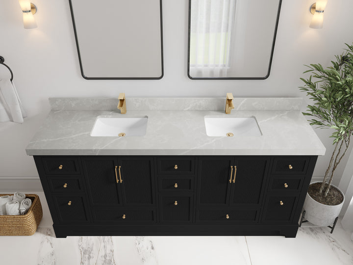 Alys 80 in. W x 22 in. D Double Sink Bathroom Vanity - photo 33