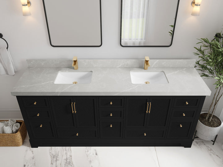 Alys 84 in. W x 22 in. D Double Sink Bathroom Vanity - photo 29