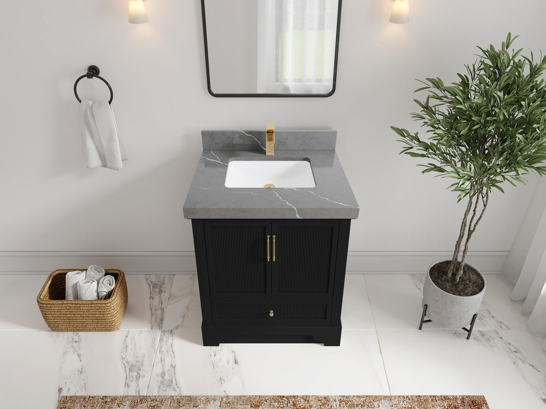 Alys 30 in. W x 22 in. D Single Sink Bathroom Vanity
