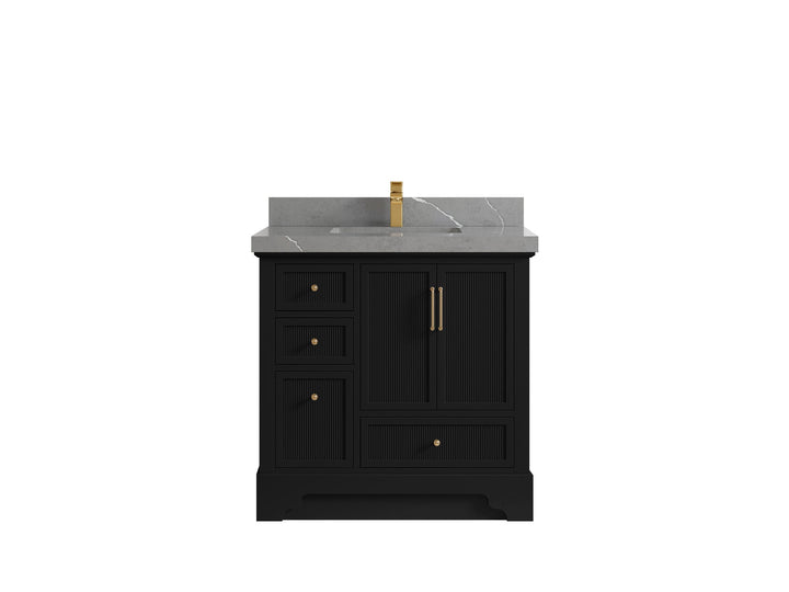 Alys 36 in. W x 22 in. D Center Sink Vanity for Modern Bathrooms - photo 32