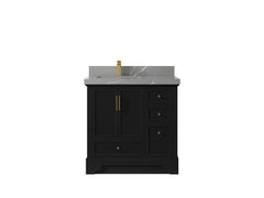 Alys 36 in. W x 22 in. D Left Offset Sink Bathroom Vanity - photo 32