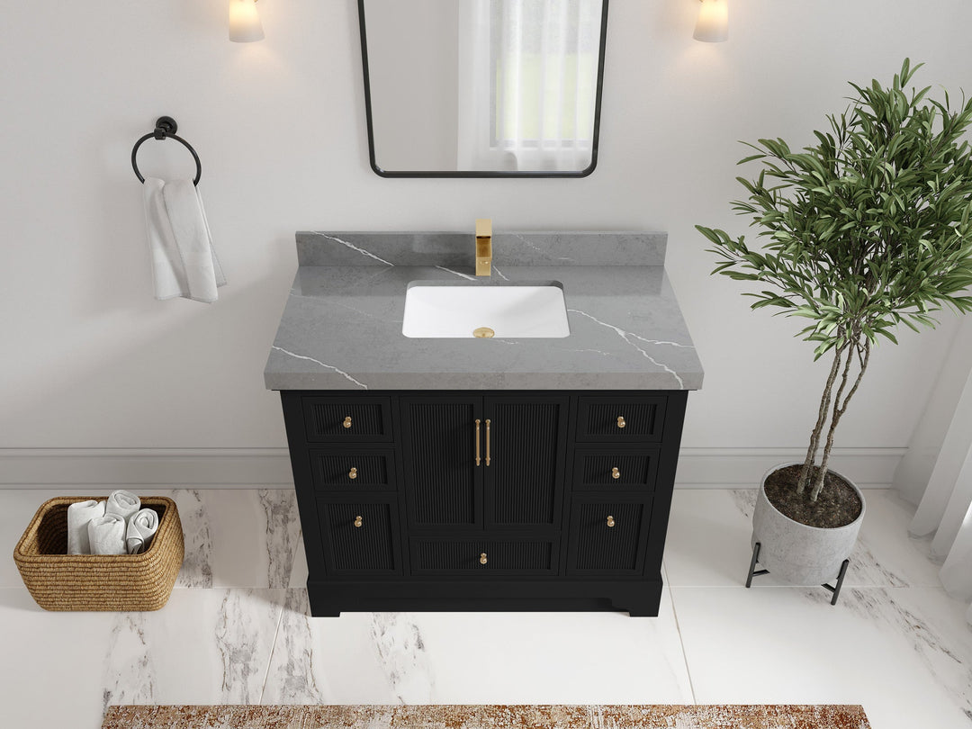 Alys 42 in. W x 22 in. D Single Sink Bathroom Vanity