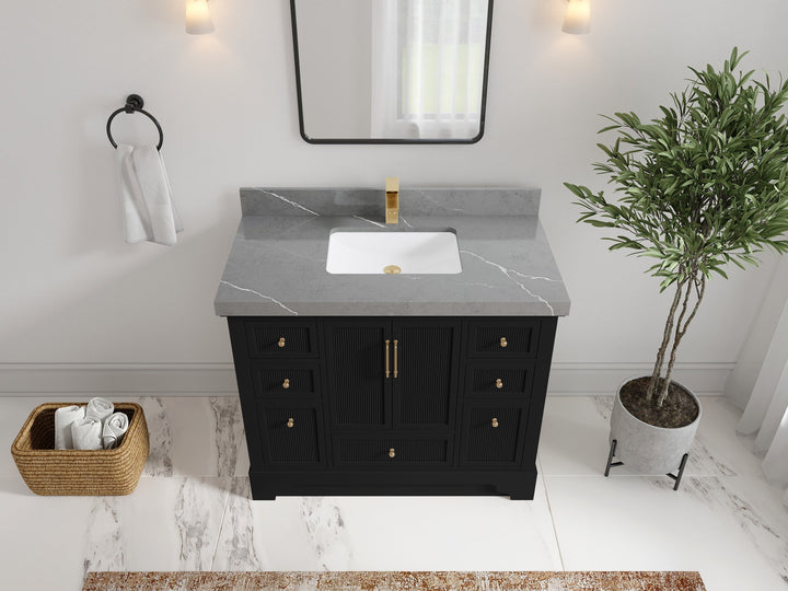 Alys 42 in. W x 22 in. D Single Sink Bathroom Vanity - photo 31