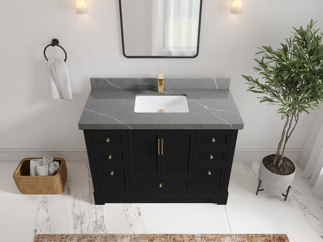 Alys 48 in. W x 22 in. D Single Sink Bathroom Vanity