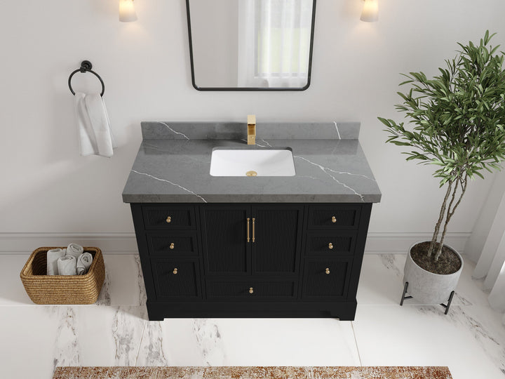 Alys 48 in. W x 22 in. D Single Sink Bathroom Vanity - photo 31