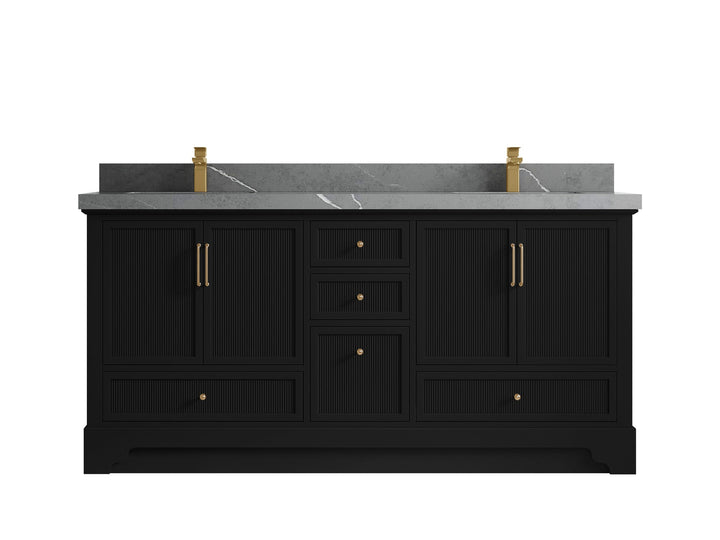 Alys 72 in. W x 22 in. D Double Sink Bathroom Vanity - photo 32