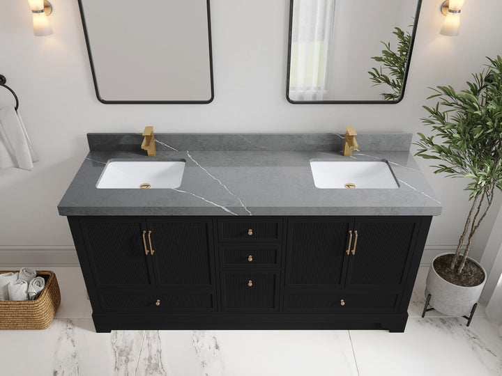 Alys 72 in. W x 22 in. D Double Sink Bathroom Vanity - photo 31