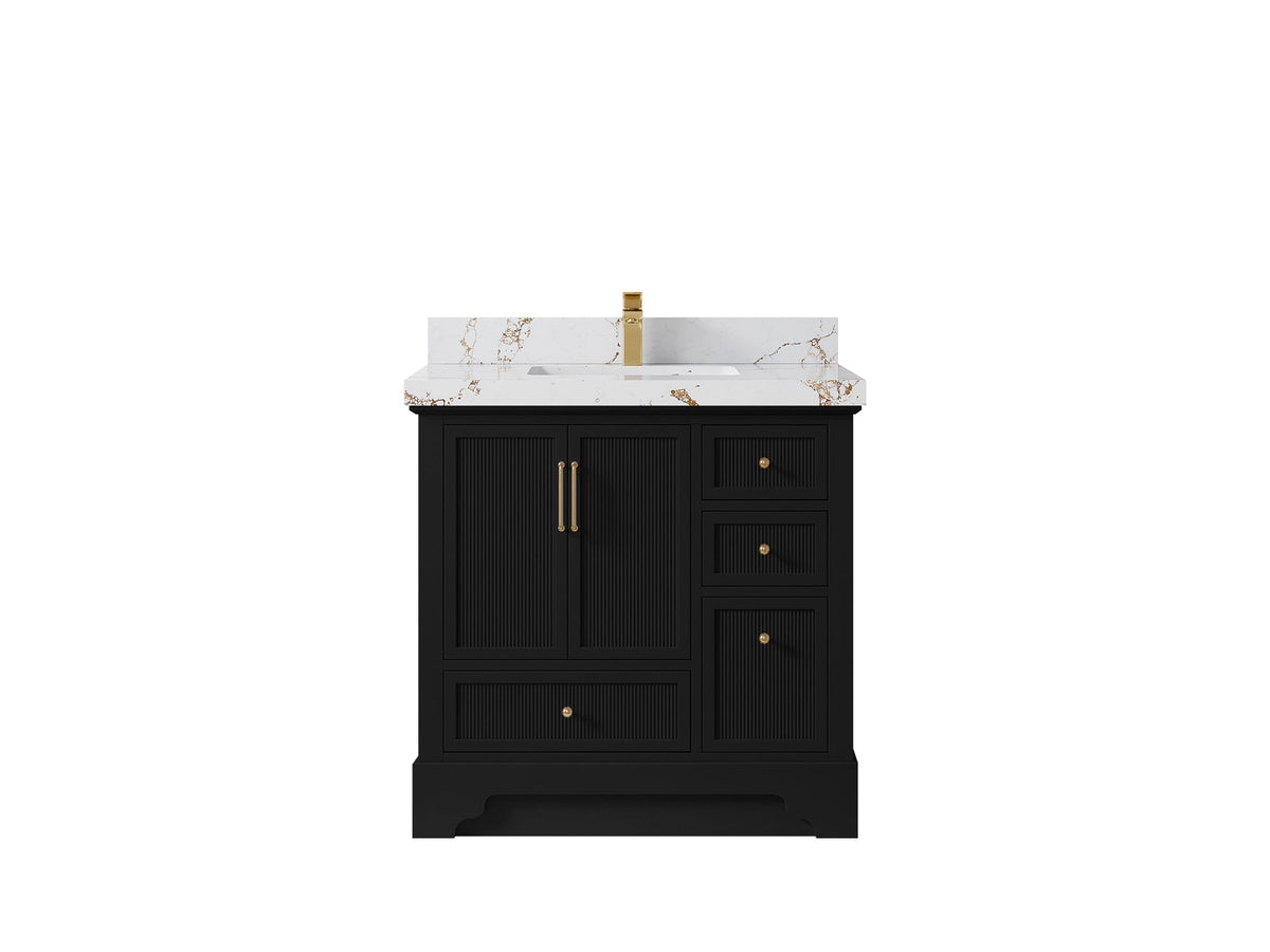 Alys 36 in. W x 22 in. D Center Sink Bathroom Vanity