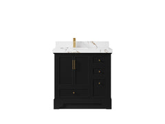 Alys 36 in. W x 22 in. D Left Offset Sink Bathroom Vanity - photo 34