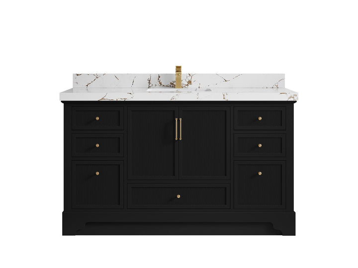 Alys 60 in. W x 22 in. D Single Sink Bathroom Vanity - photo 34