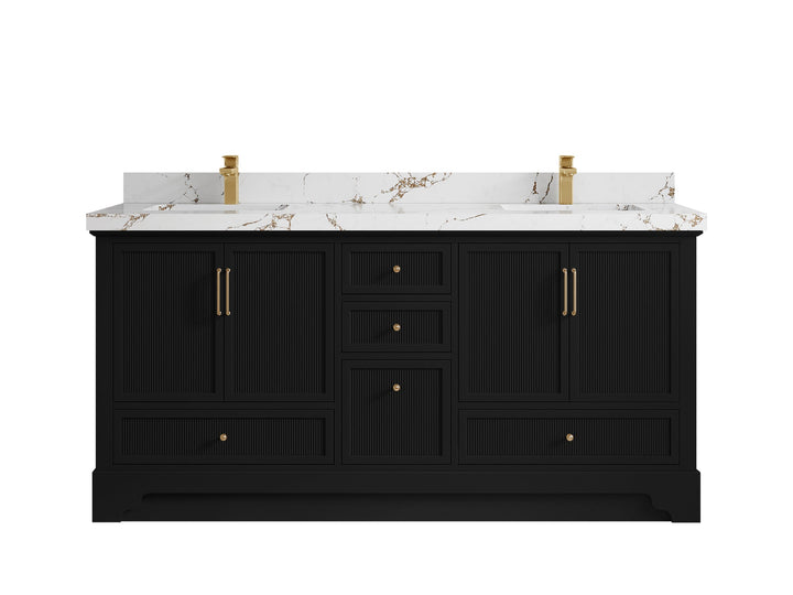 Alys 72 in. W x 22 in. D Double Sink Bathroom Vanity - photo 34