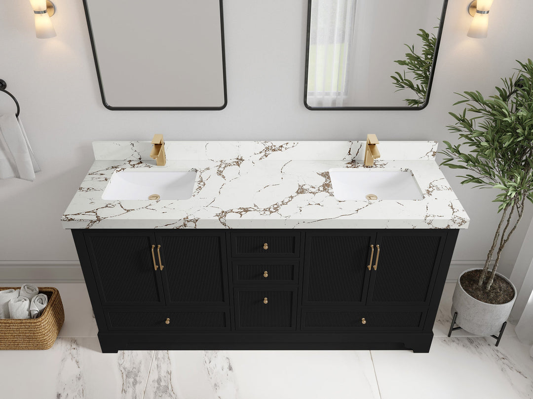 Alys 72 in. W x 22 in. D Double Sink Bathroom Vanity