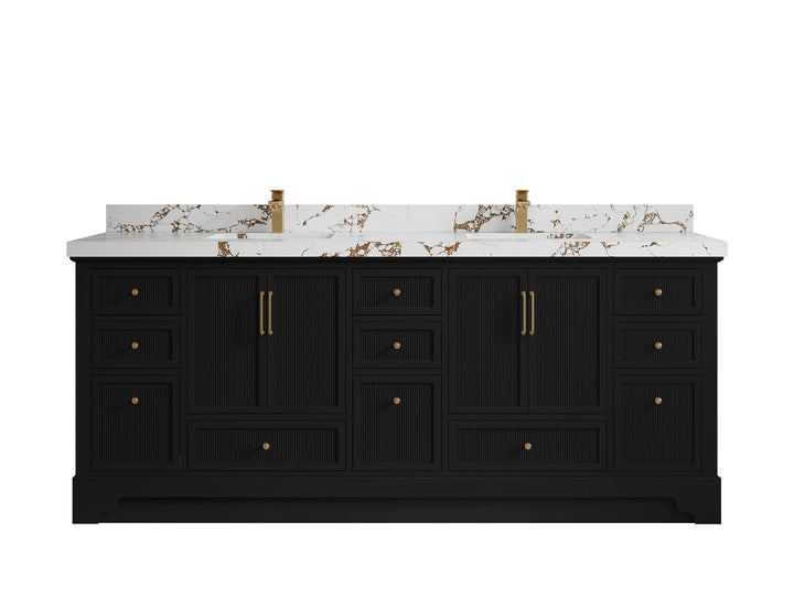 Alys 84 in. W x 22 in. D Double Sink Bathroom Vanity - photo 34