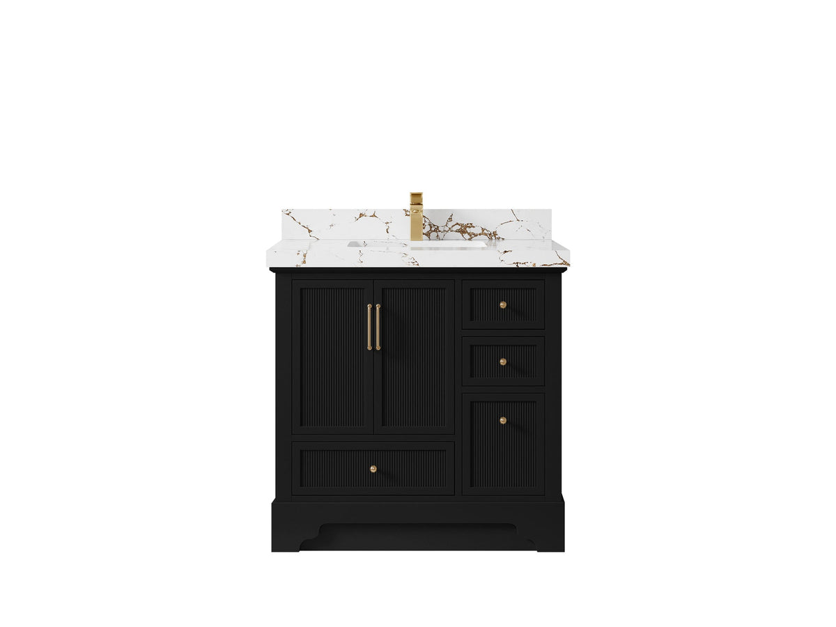 Alys 36 in. W x 22 in. D Center Sink Bathroom Vanity