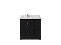 Alys 36 in. W x 22 in. D Left Offset Sink Bathroom Vanity - photo 36