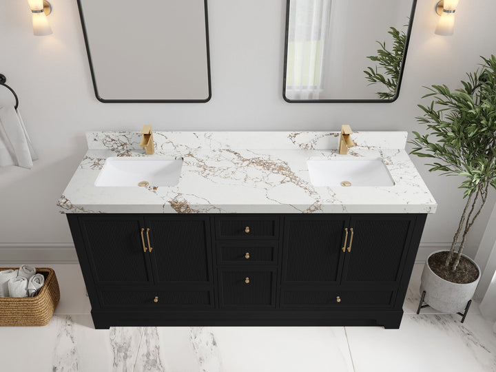 Alys 72 in. W x 22 in. D Double Sink Bathroom Vanity - photo 35