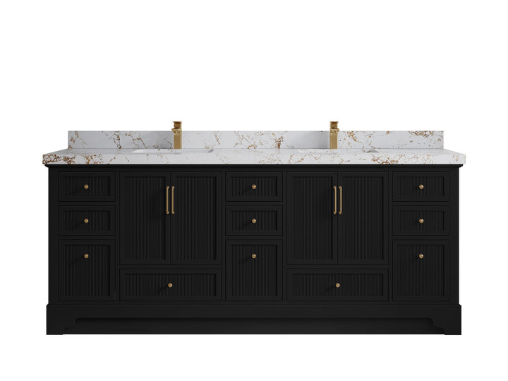 Alys 84 in. W x 22 in. D Double Sink Bathroom Vanity - photo 36
