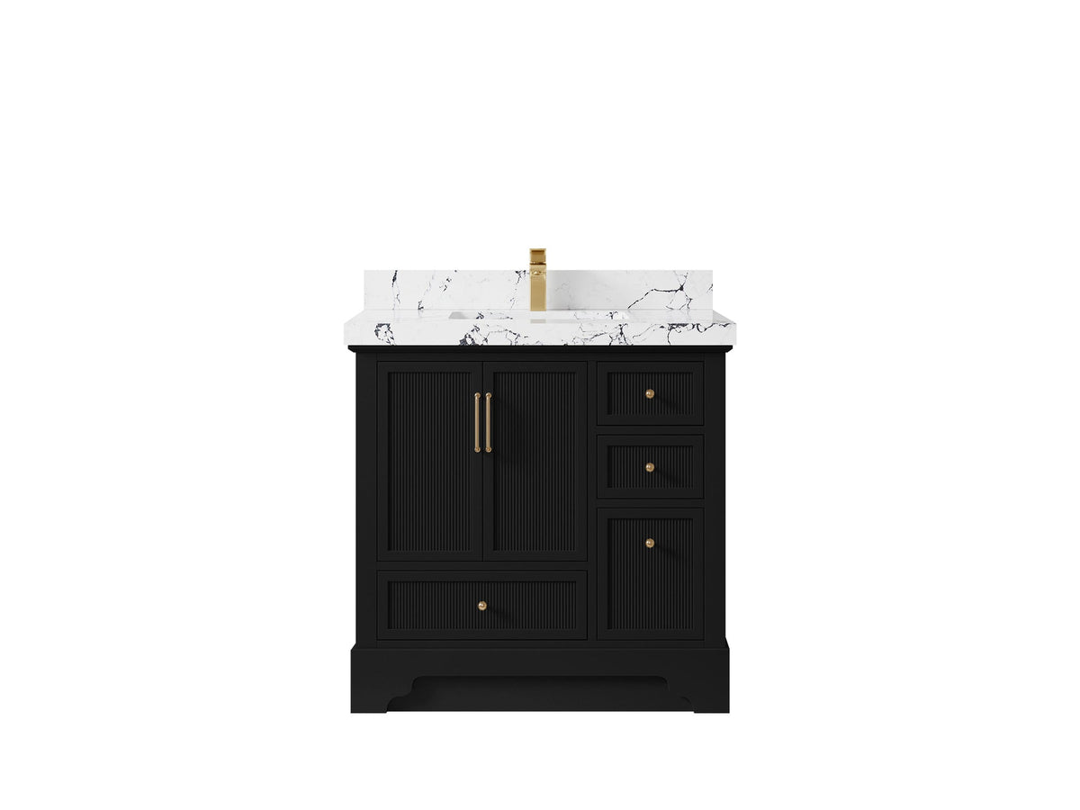 Alys 36 in. W x 22 in. D Center Sink Bathroom Vanity