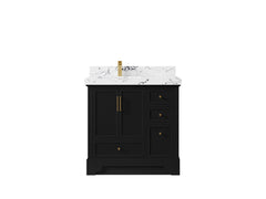 Alys 36 in. W x 22 in. D Left Offset Sink Bathroom Vanity - photo 38