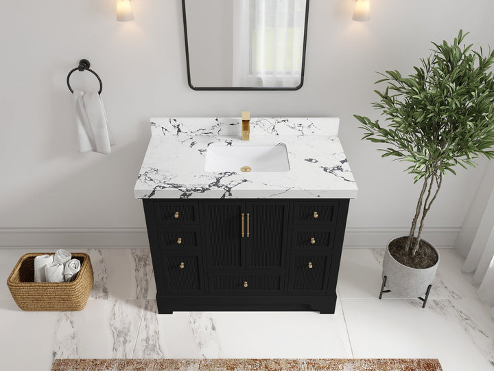 Alys 42 in. W x 22 in. D Single Sink Bathroom Vanity - photo 37